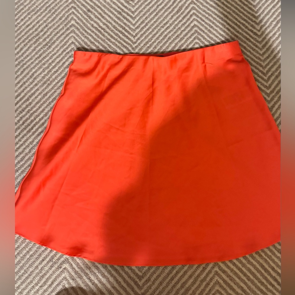 J. Crew Vibrant Orange Pencil Skirt